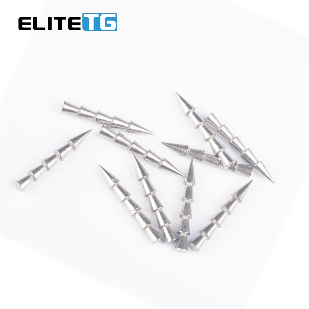 Elite TG Tungsten Nail Weight Fishing Weight 20pcs 1/96-1/48oz,Sinkers Lure Worm10pcs 1/32-7/64oz,Accessories Lure Worm Weight