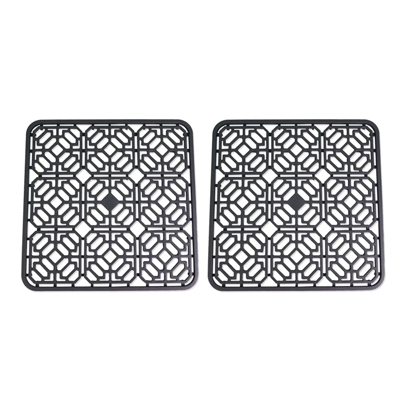 

2PCS Silicone Sink Mat Kitchen Sink Protector For Bottom Of Farmhouse Stainless Steel Porcelain Bowl Sink Heat Resistant