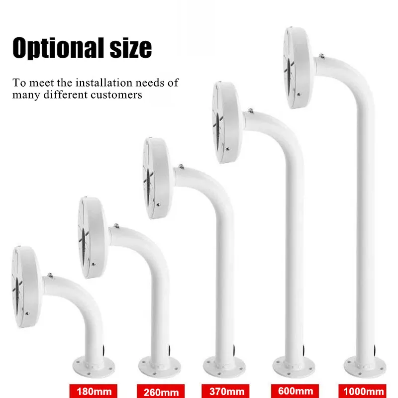 

Настенный кронштейн для камеры видеонаблюдения, алюминиевый кронштейн длиной 180 мм, 260 мм, 370 мм, потолочное крепление для Samsung Hikvision Dahua