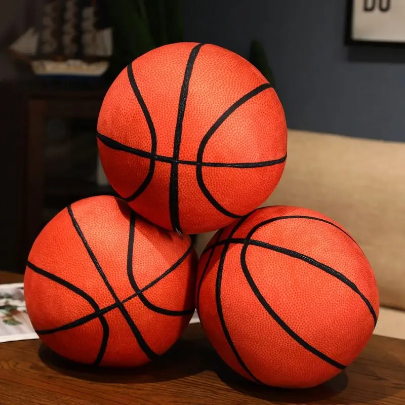 

Creative Basket Ball Plush Toy Cute Basketball Pillow Car Home Decor Basketball Doll Ball Throw Toy Funny Kids Children Gift