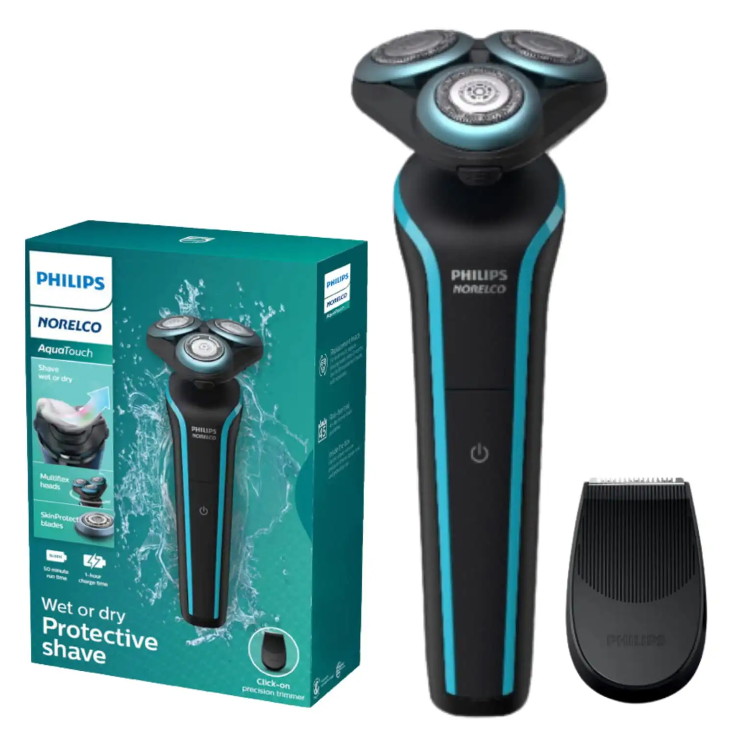 

Norelco Series 7100 Electric Shaver for Men Dry Wet Cordless Rechargeable Beard Trimmer