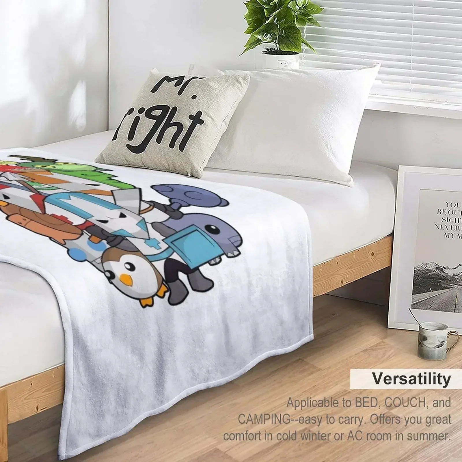 Одеяло Castle Crasher All Knight мягкий клетчатый спальный мешок клетчатые одеяла