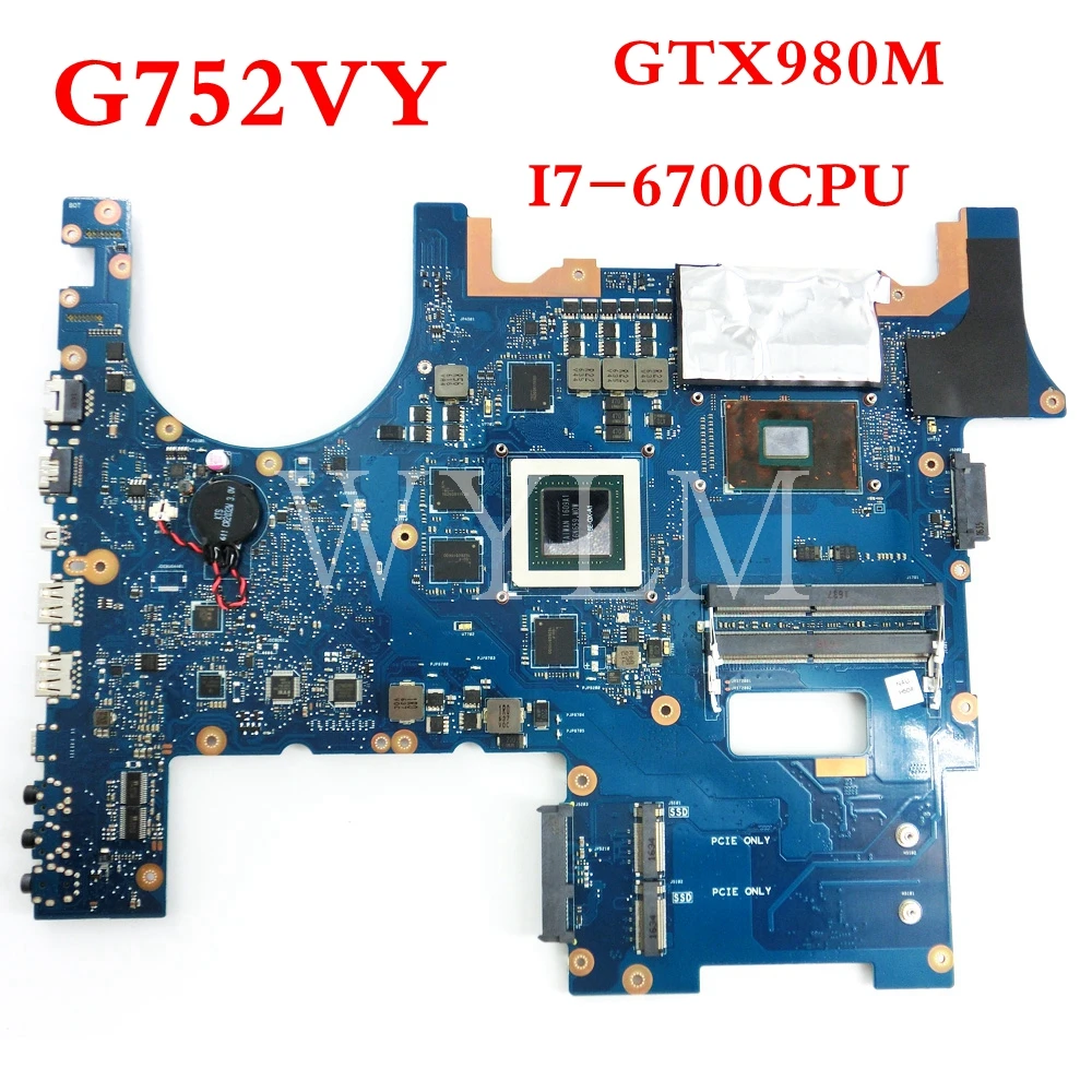 

Материнская плата ROG G752VY с фонариком GTX980M/8G, фонарь G752V G752VS G752VM G752VT, протестированная Материнская плата ноутбука