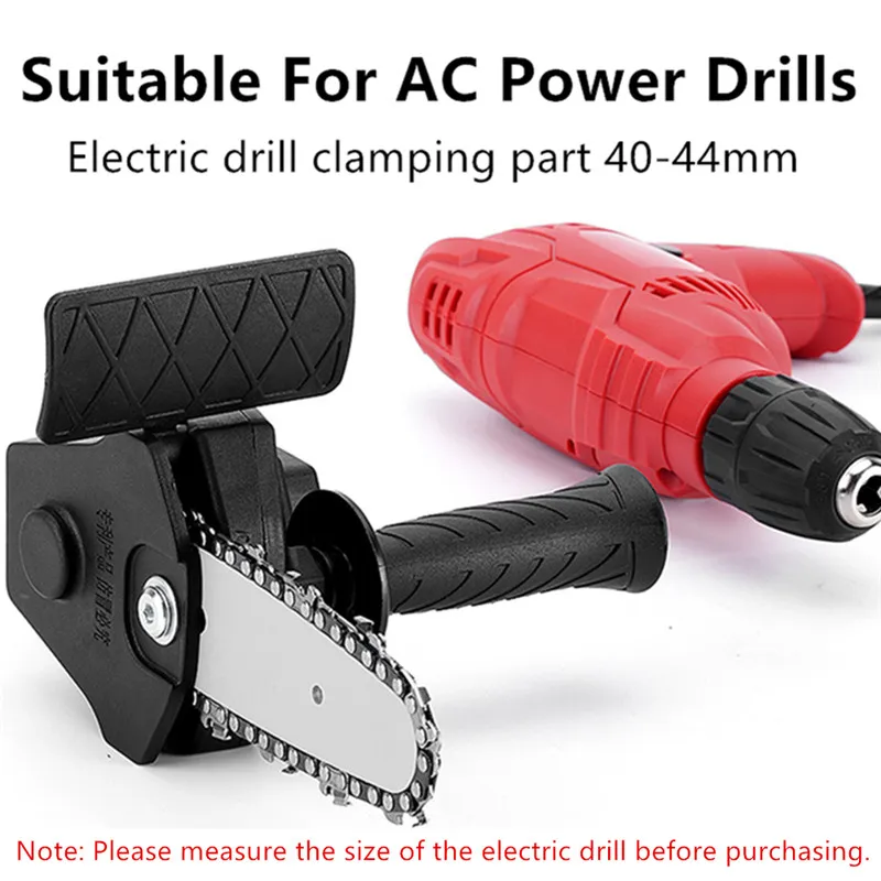 

Portable Drill Conversion Head Kits Electric Drill to Electric Chain Saw Adapter Attachment Woodworking Pruning Garden Tools