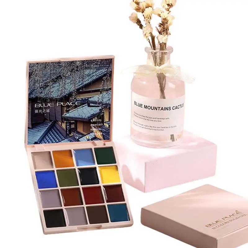 

Твердый консервированный Гель-лак для ногтей, 16 цветов, гель для салона ногтей, гель-крем, полуперманентные Лаки, Гибридный гель для ногтей для УФ-светодиодного дизайна ногтей