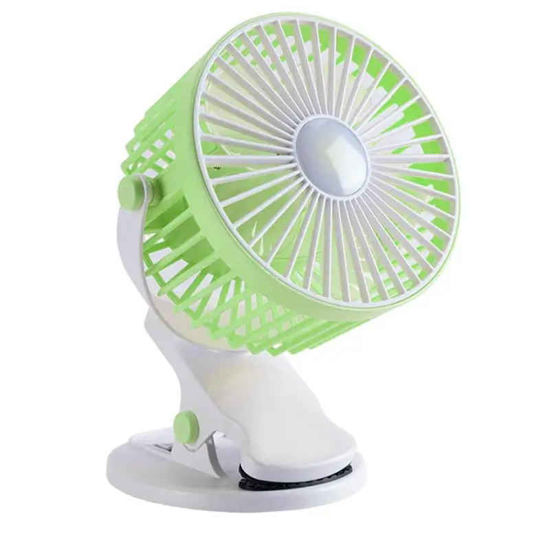 USB Перезаряжаемый Маленький Персональный вентилятор с клипсой для ночного