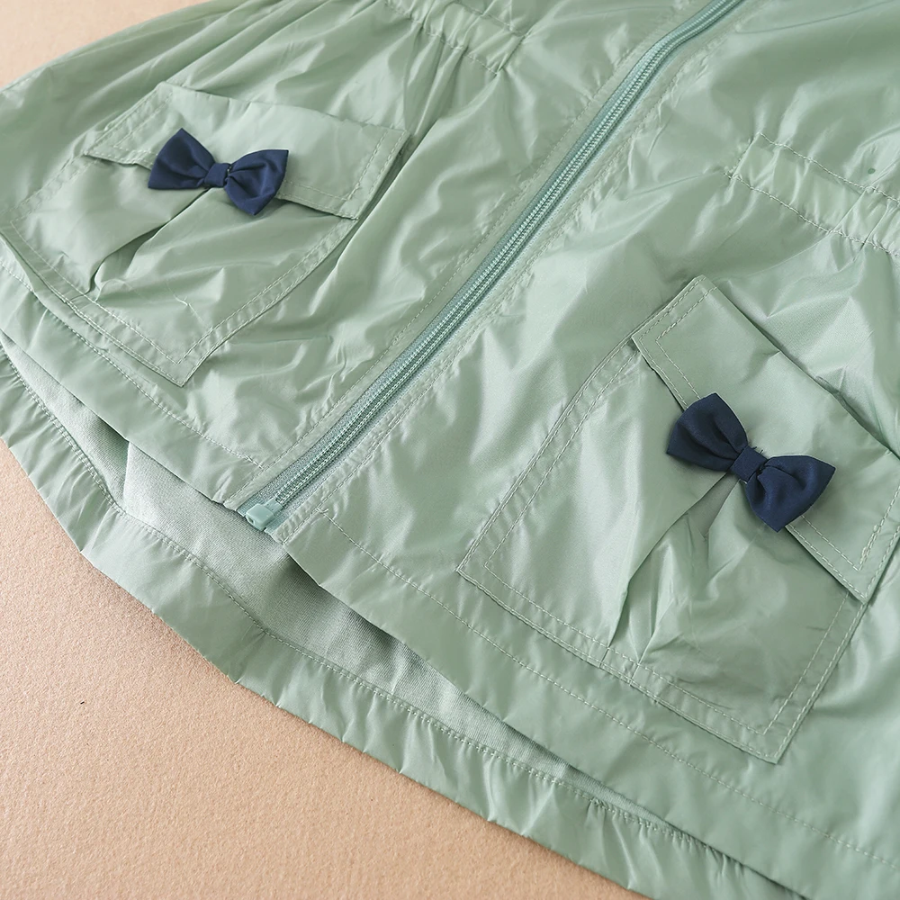 Пальто для девочек демисезонное длинное Детское пальто ветрозащитная куртка