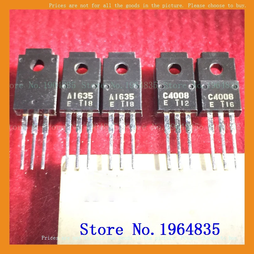 2 шт./партия = пара 2SA1635 2SC4008 4A 80V