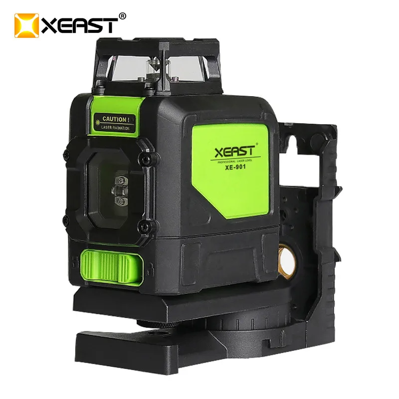 

XEAST 3D Laser Level Meter XE-901 5 Lines 360 Degrees Self Leveling 8H Endurance Construction Tool Building Tripod
