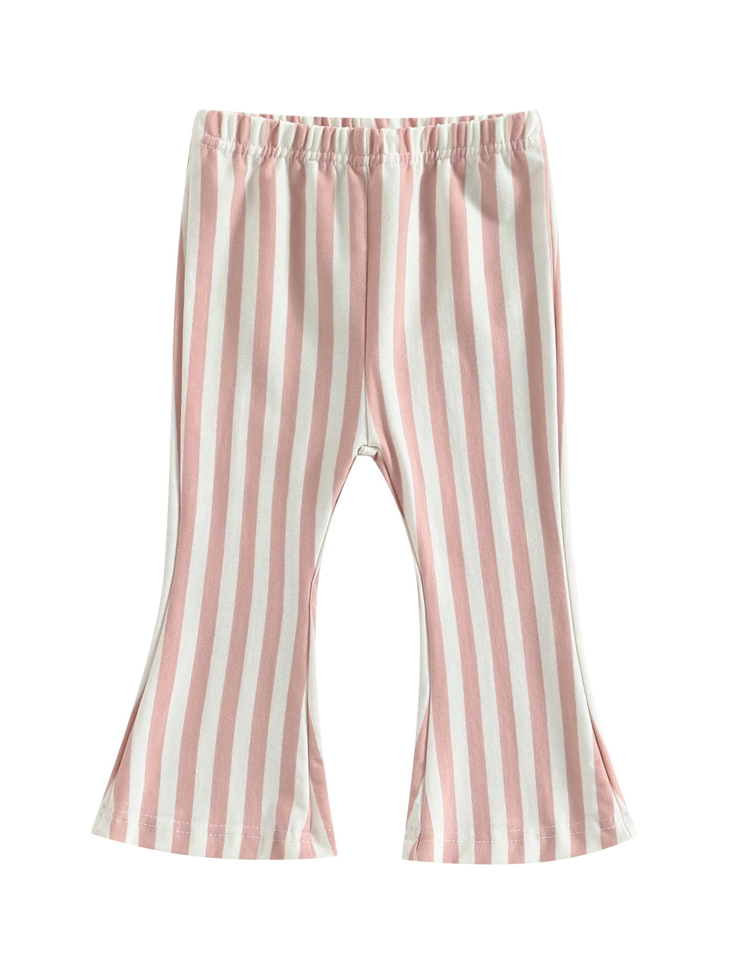 

Полосатые штаны для маленьких девочек, длинные эластичные Широкие леггинсы