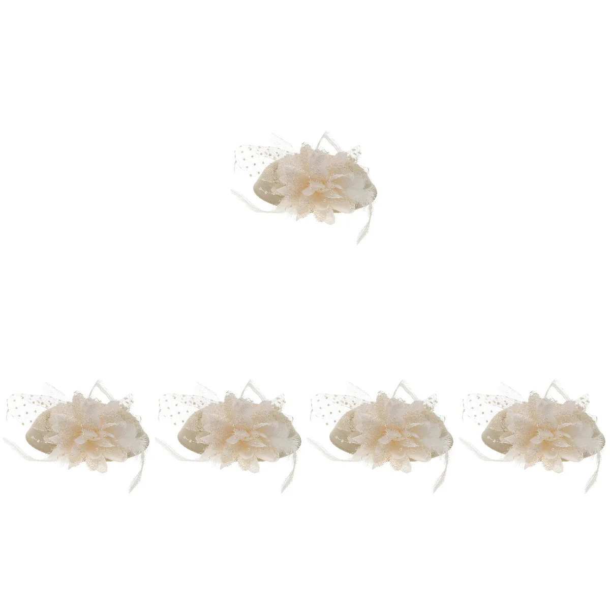 

5pcs Fascinator Hat Hair Clip Tea Party Hat Party Headpiece Hair Accessory for