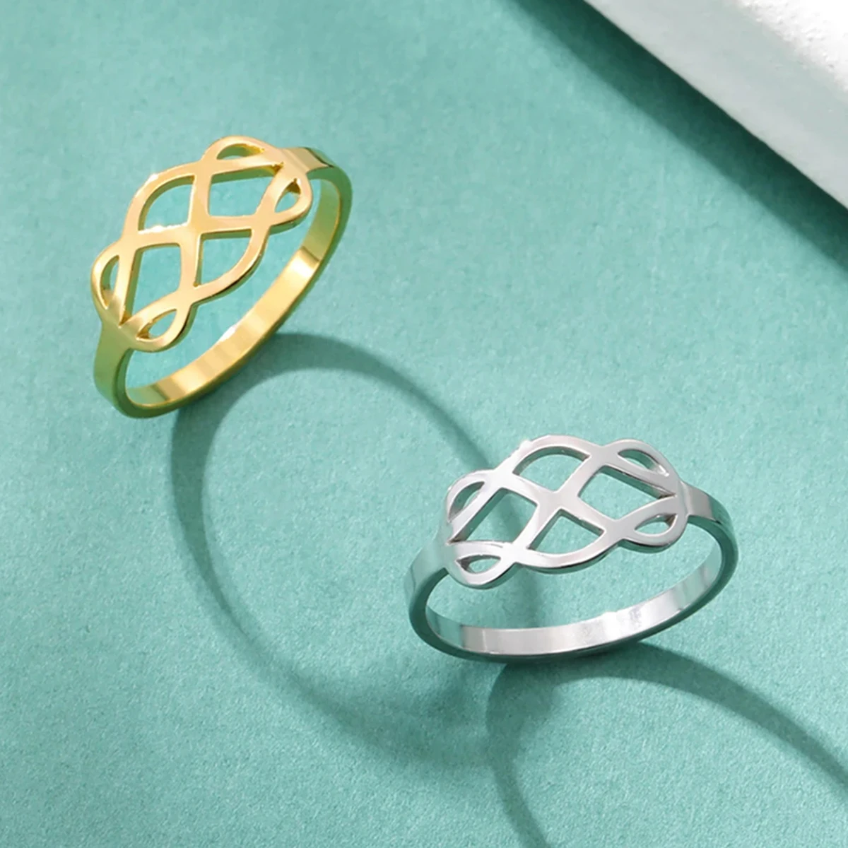 LIKGREAT Модное серебряное кольцо с узелком Пикассо кельтский геометрический кукла
