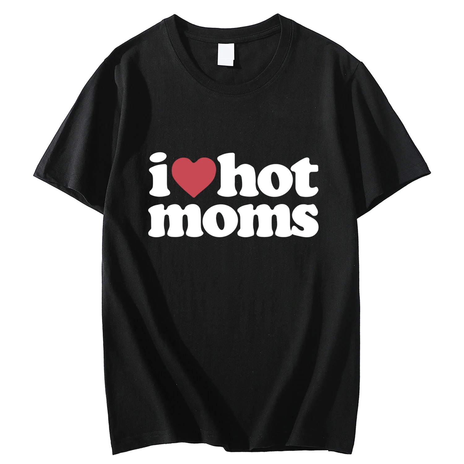 

2023 Fashion men's summer American tide brand I love Mom everything men's T-shirt 100% cotton printed men's T-shirt free of mail