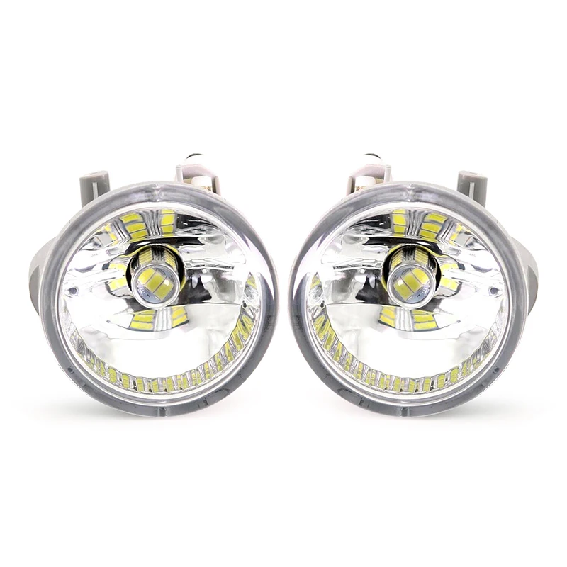 

12V 1 Pair Front Left Right Bumper Led Fog Light Lamp with Upgraded Led Bulbs Fit for Toyota Highlander 2004 2005 2006 2007 8W