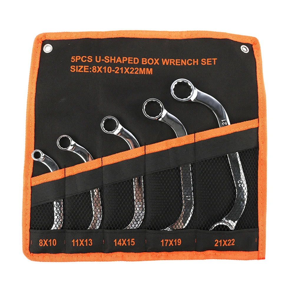 

5pcs Double Box End Wrench Set Chrome-Vanadium Steel Multi-functional Wrench