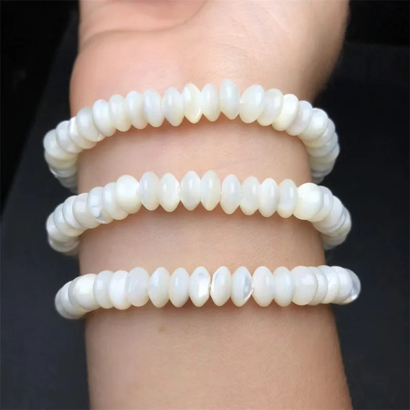 

Natural Silver Shell Bracelet Accessories High Quality Luxury Jewelry Adjustable Chain Quartz Crystal Stone Bangle 1pcs