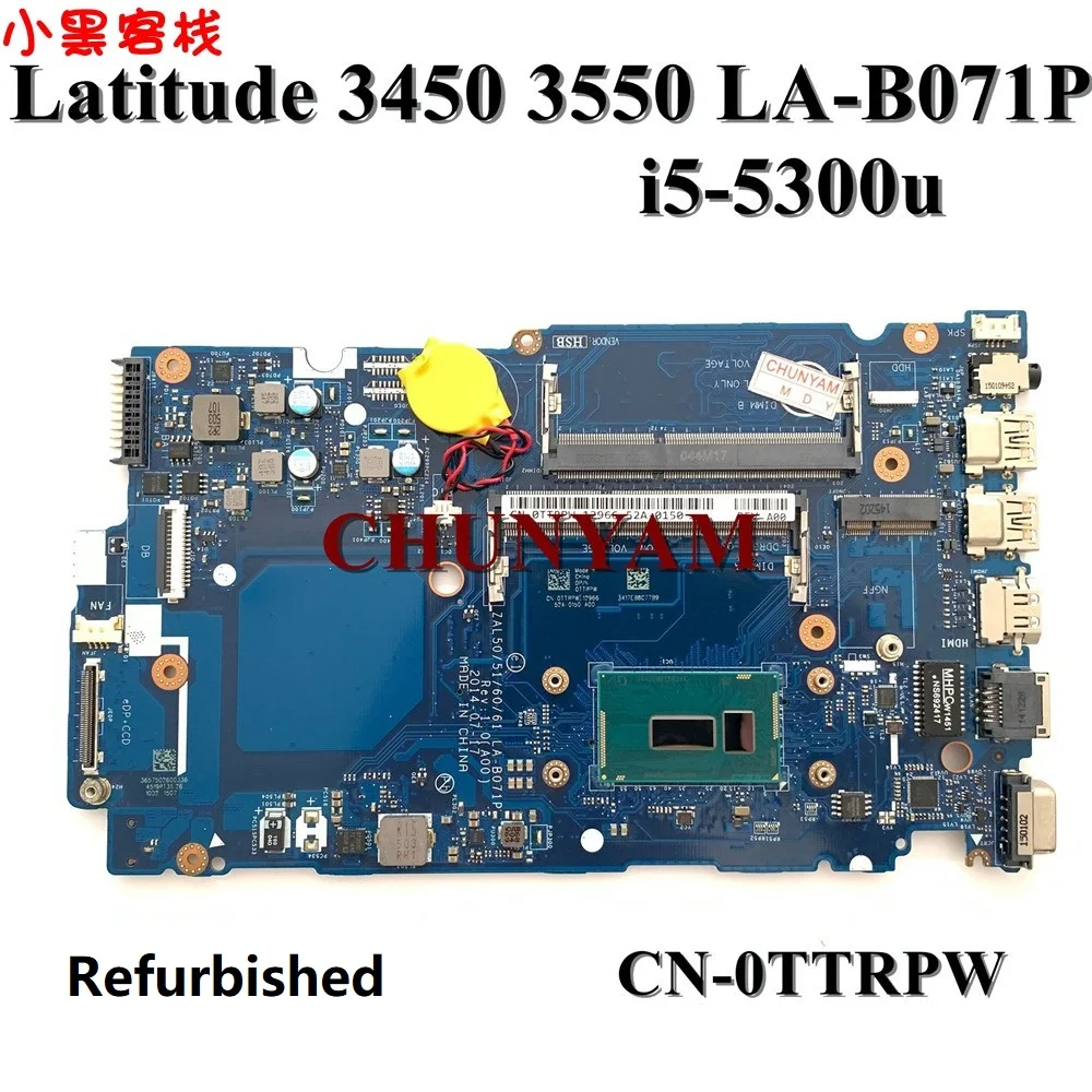 Восстановленная Рабочая плата для ноутбука dell Latitude 3450 3550 материнская с резьбой