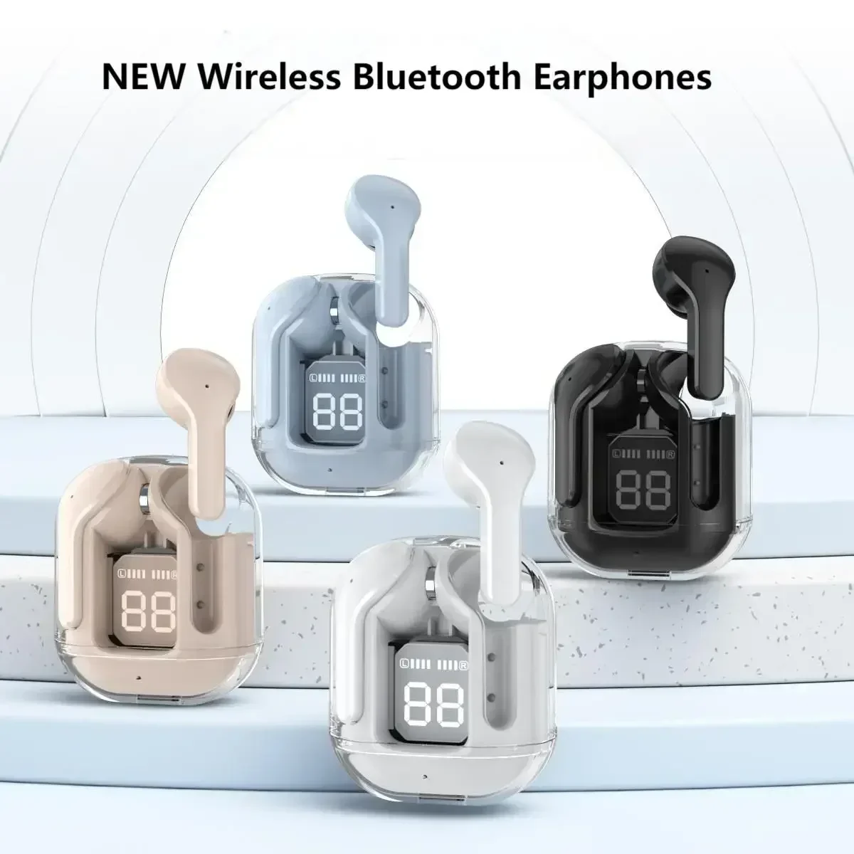 Беспроводные Bluetooth-наушники T2 цвет в ассортименте