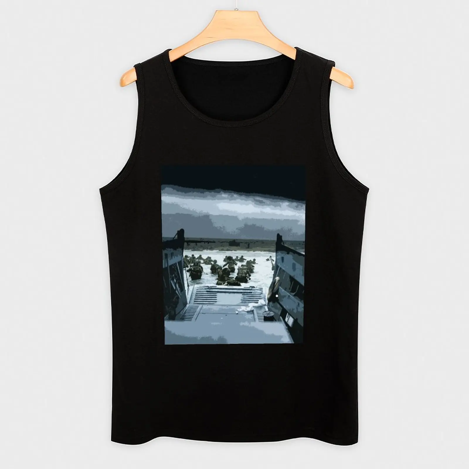 Мужская Спортивная Футболка Omaha Beach - D-Day операций Overlord