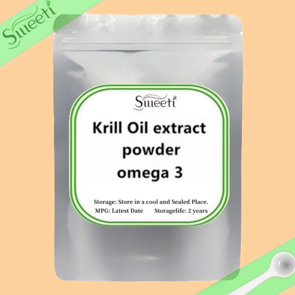 Krill Oil Omega-3 Fatty Acids-epa-dha Astaxanthin Soft-gel Extract Powder Festival Glitter Improves The Condition Of Skin