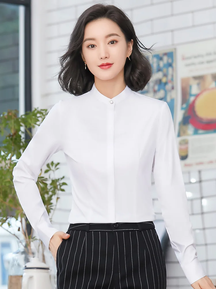 AIyssa-Professional Шифоновая Рубашка для Женщин Простая Атмосфера Без Потеря