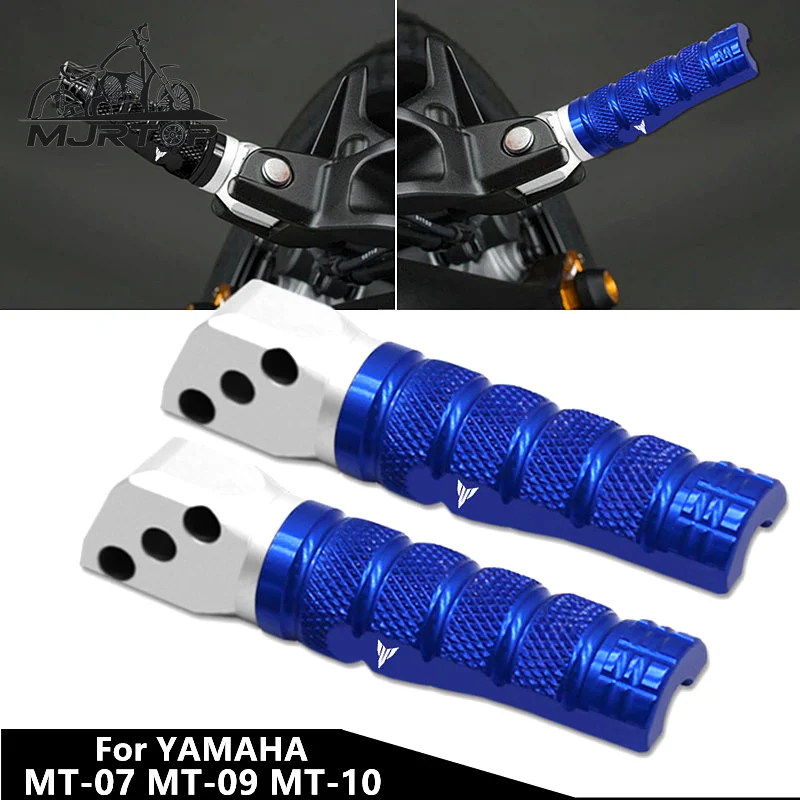 

Motorcycle Passenger CNC Foot Pegs Pedal Rest Rear Footpegs Footrest For YAMAHA MT-07 MT-09 MT-10 MT 07 09 10 With Laser Logo