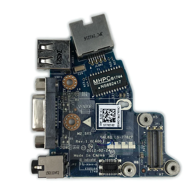 Новинка QAL81 LS-7782P плата для Dell Latitude E6430 USB аудио разъем VGA порт USB плата Ethernet 04J7P5 CN- 04J7P5