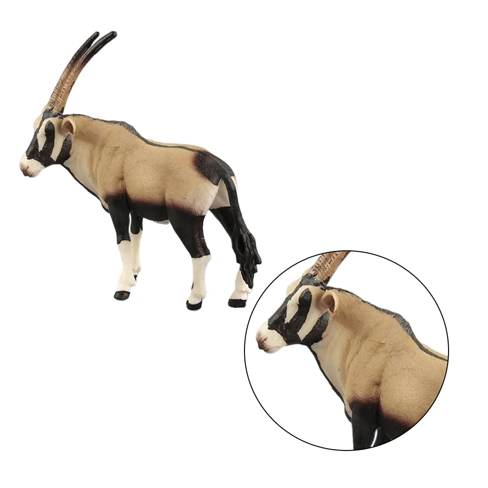 

1pc Simulation African Wildlife Model Mini Plastic Animal Model Cognitive Toy (Antelope)
