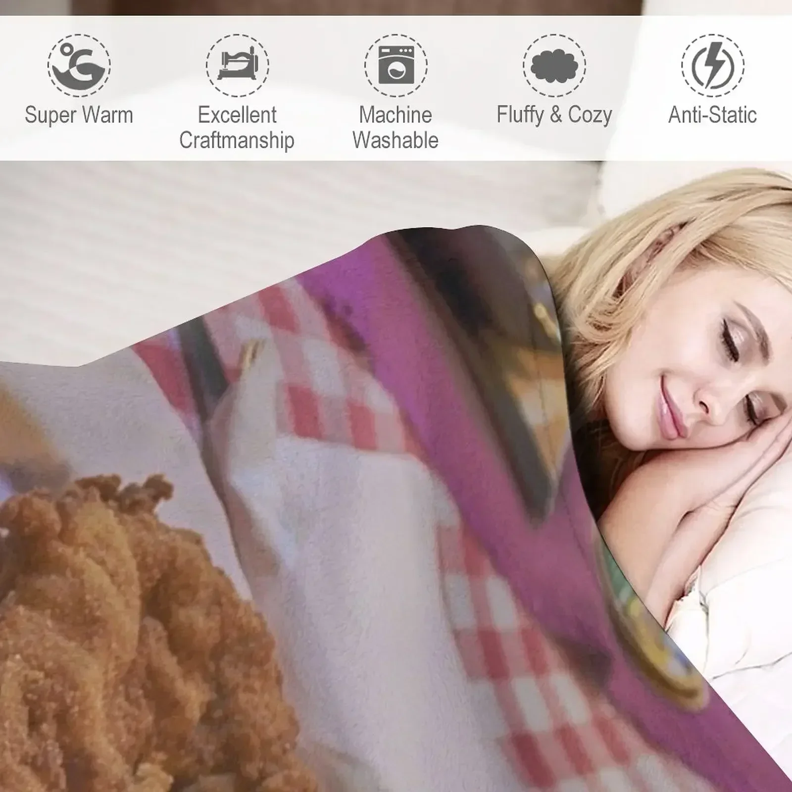 Одеяло Wiener Schnitzel Vom Schwein милые клетчатые одеяла для детей декоративные дивана