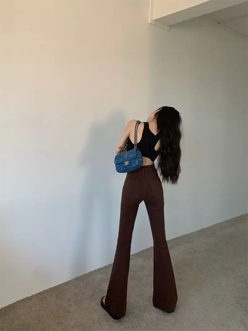 Y2K стильные джинсы женские новые нишевые свободные с широкими штанинами для