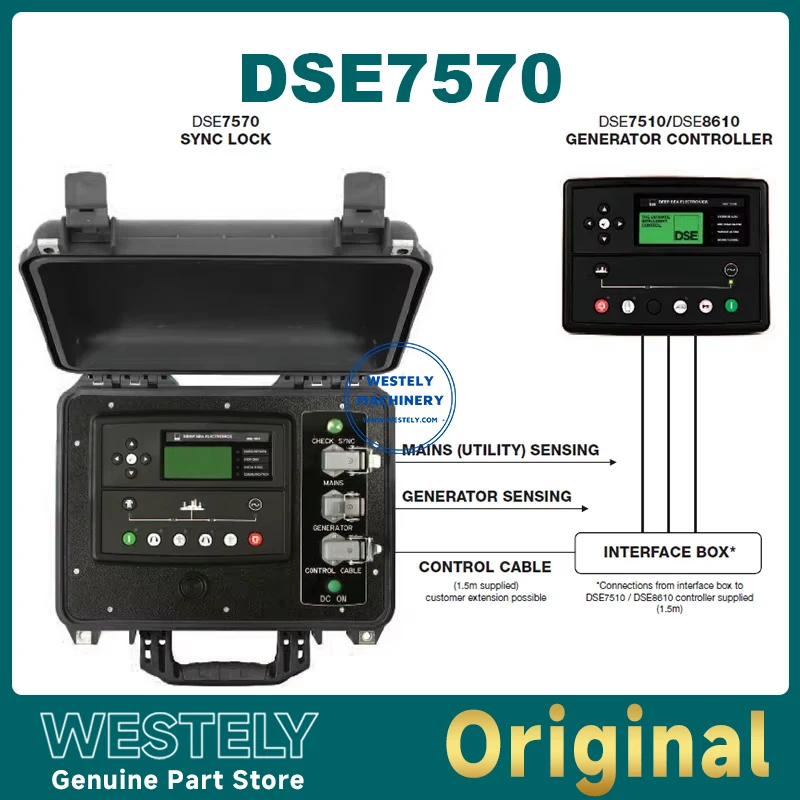Оригинальный подлинный контроллер DSE7570 с дистанционным синхронизацией и