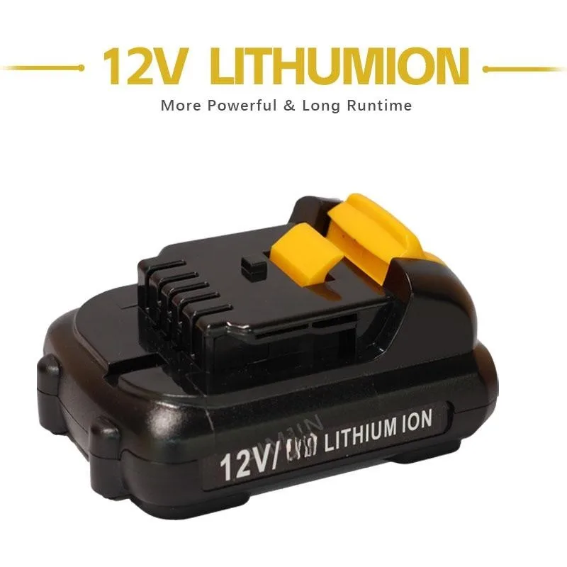 

12V 5000mAh Electric Tool Replacement Battery, Suitable For Replacing Lithium-ion Batteries Such as Dewei DCb120, DCb123, DCb122