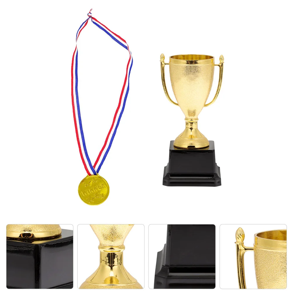 

Trophy Award Gold Medals Medal Winner Cup Trophieskids Children Competitiongolden Awards Cups Forhonor Toy Reward Compact Favors