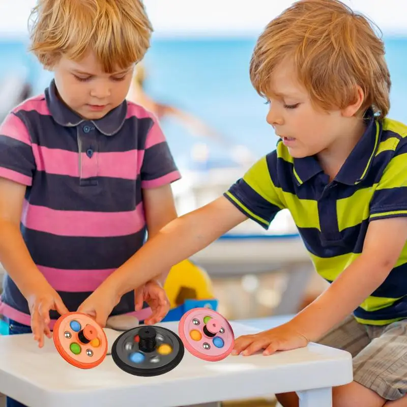 Pop Fidget Toy Gumowa opona Gyro Spinners Toys Spring Mechanism Bubble na urodziny Nagrody w klasie