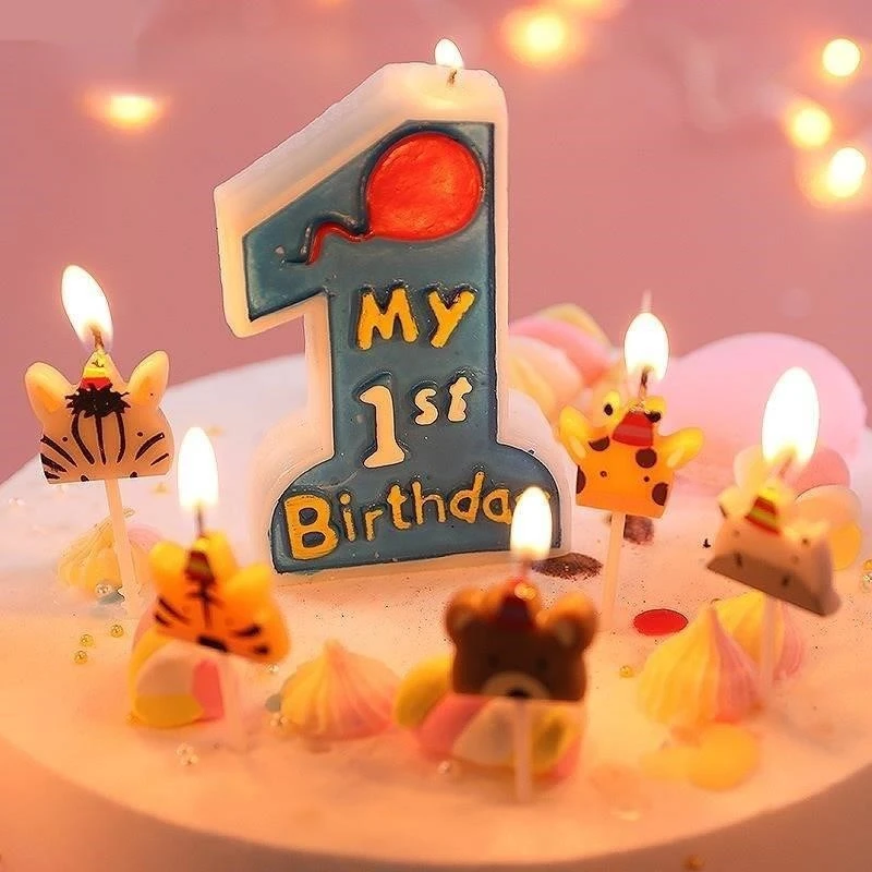 

Украшение для торта в виде свечи на день рождения