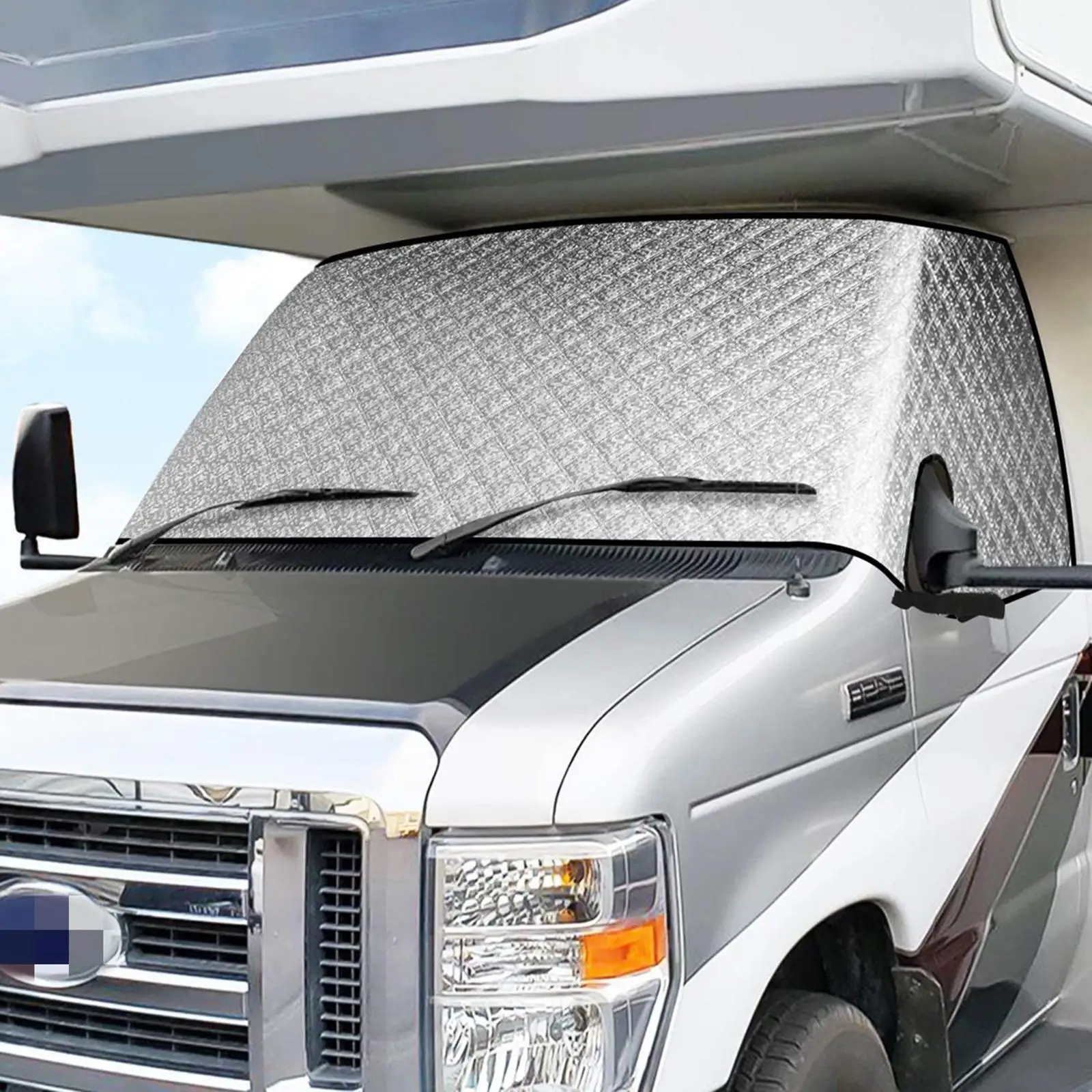 

Windshield Sunshade Cover Durable UV Protect Accs Visor for RV Motorhome