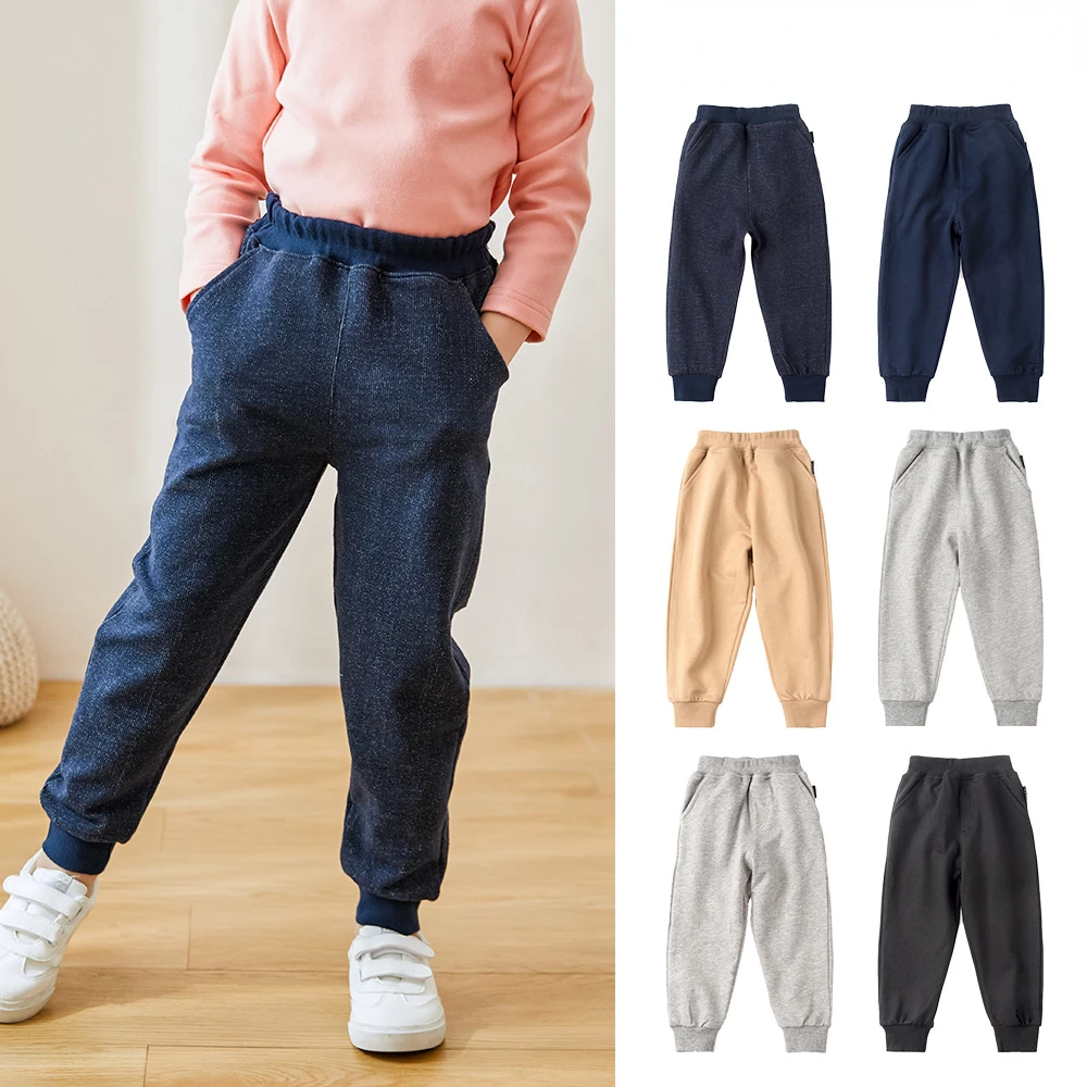 

Spring and Autumn Casual Boys Girls Pants Cotton Elastic Baby Casual Sports Trousers Children's Sweatpants Kids Clothes