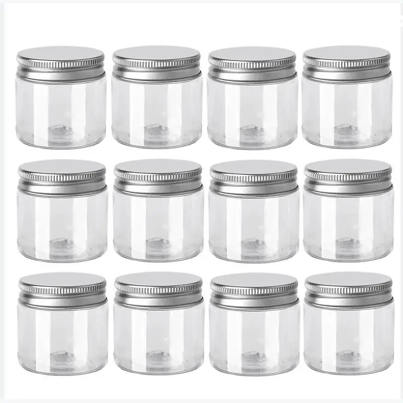 

50pcs/lot Plastic Container Empty Clear Cosmetic Jars Cream Sample Pot Makeup Food Storage Jar дорожный набор 30/50/60/80ml