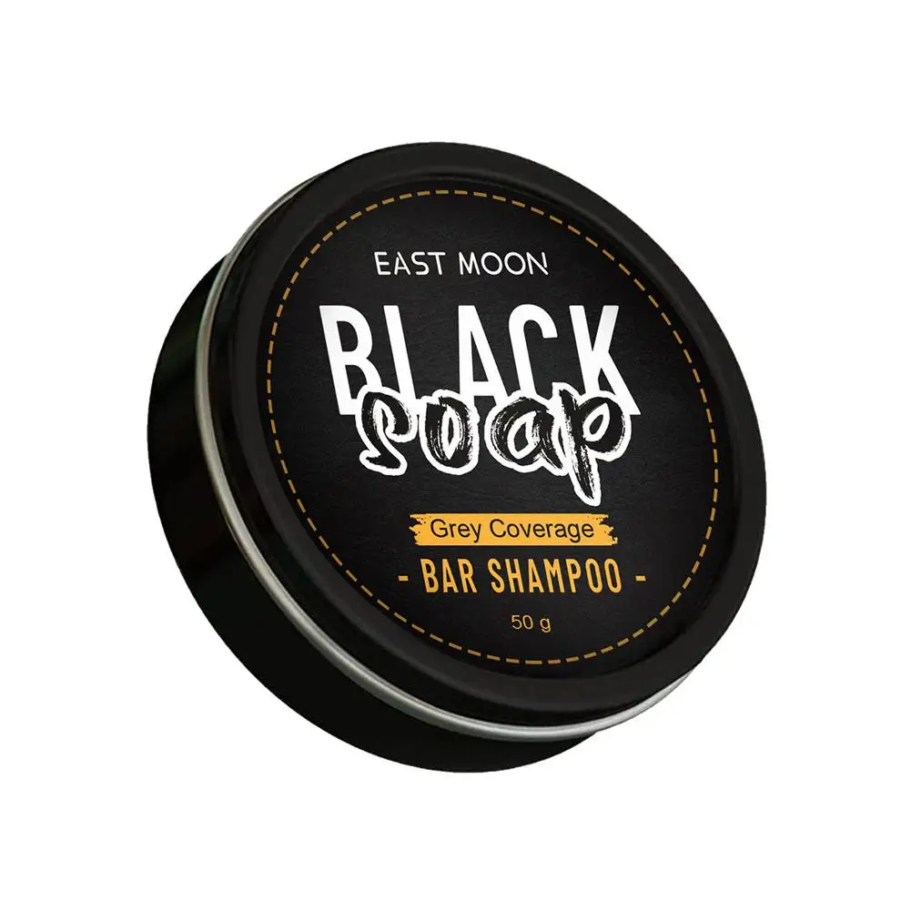 

50g Hair Darkening Shampoo Bar Soap Anti Dandruff Deep Cleansing Improve Itchy Head Frizz Black Nourishment Hair Care For Men