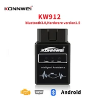 kw912 obd ii car code reader bluetooth 3 0 universal engine diagnostic tool scanner auto adapter tester for android free update