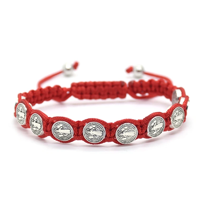 

Плетеный вручную браслет для четки регулируемый браслет для молитвы