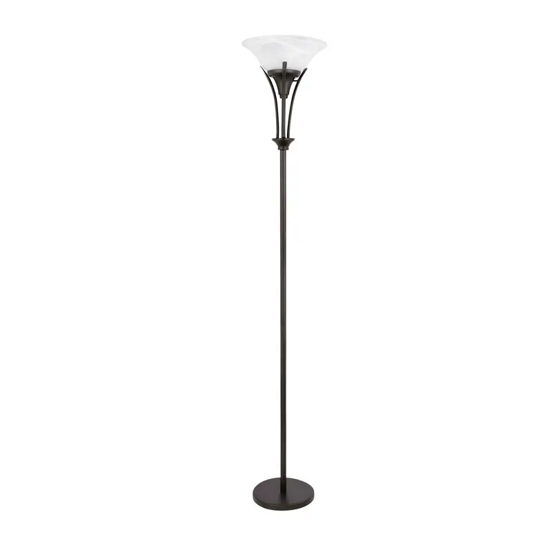 

Gatineau 71" Dark Bronze Floor Lamp with Alabaster Glass Shade, 63361
