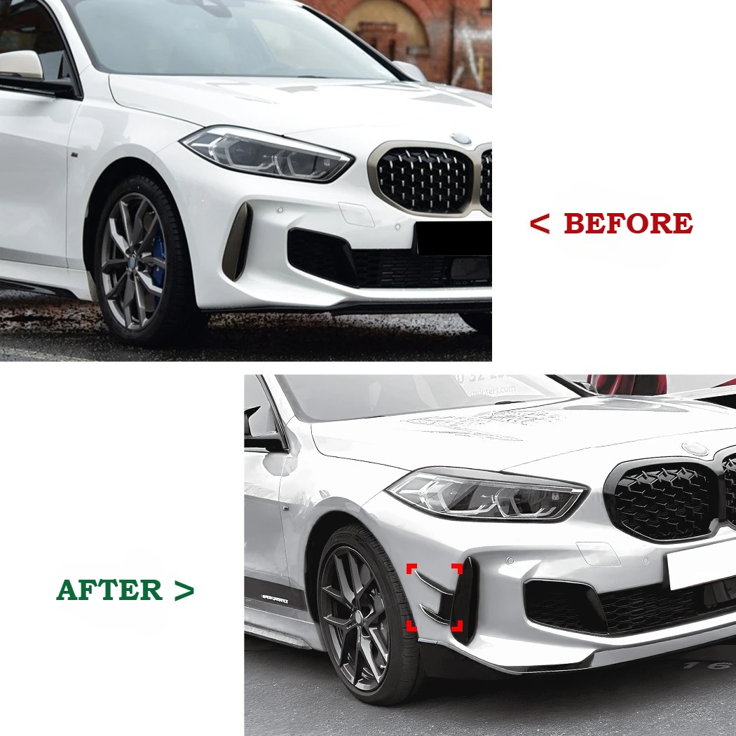 Фото Для BMW 1 серии F40 120i 128ti 118i M135i 2019 + MP1 пара бампера, боковой спойлер, сплиттер, крышка, автозапчасти, комплекты кузова, украшение №5