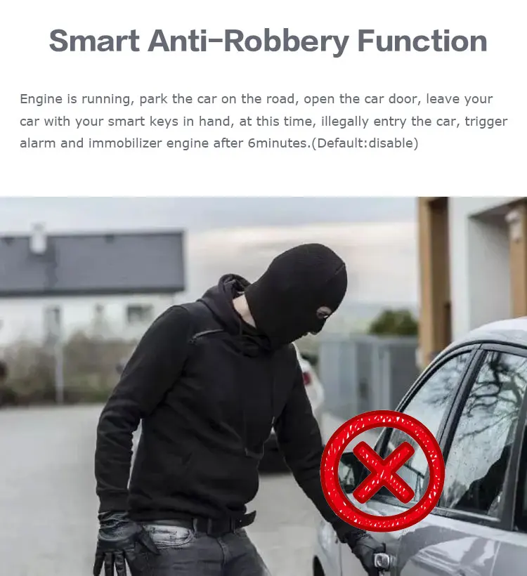 Умная автомобильная система сигнализации KOL NFC Pke с пассивным бесключевым входом