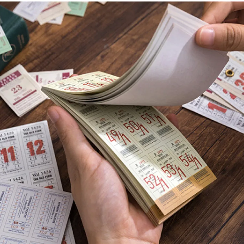 

Vintage Bills Ticket Note Collector Material Paper Time Pack Junk Journal Paper Scrapbooking Decoration Material Stationery