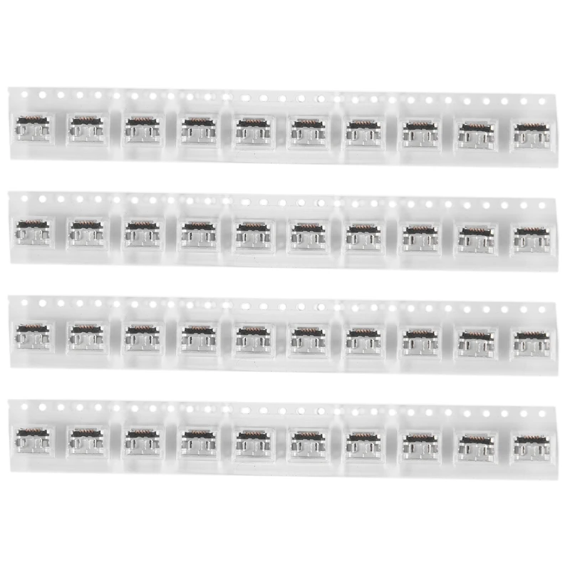 

Новинка, разъем Micro-USB типа B, 40 шт., 5 контактов, розетка с разъемом