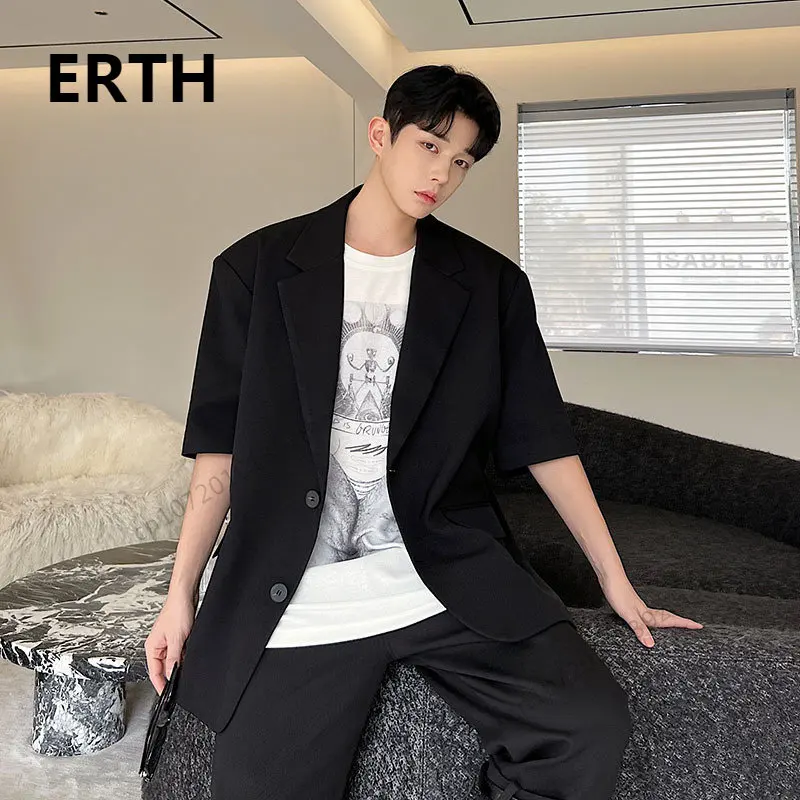 

ERTH весенне-летняя дизайнерская корейская мода свободного силуэта Повседневная универсальная Наплечная Подушка с большим средним рукавом 2023