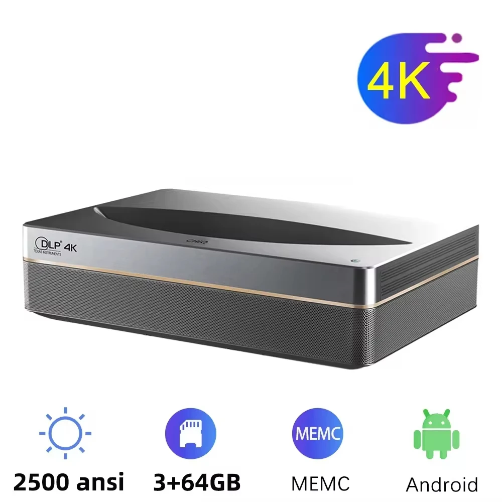 Проектор CHIQ ChangHong B7U 4K UST 3D 2500 60 Гц ANSI 130% цветовая гамма для домашнего кинотеатра