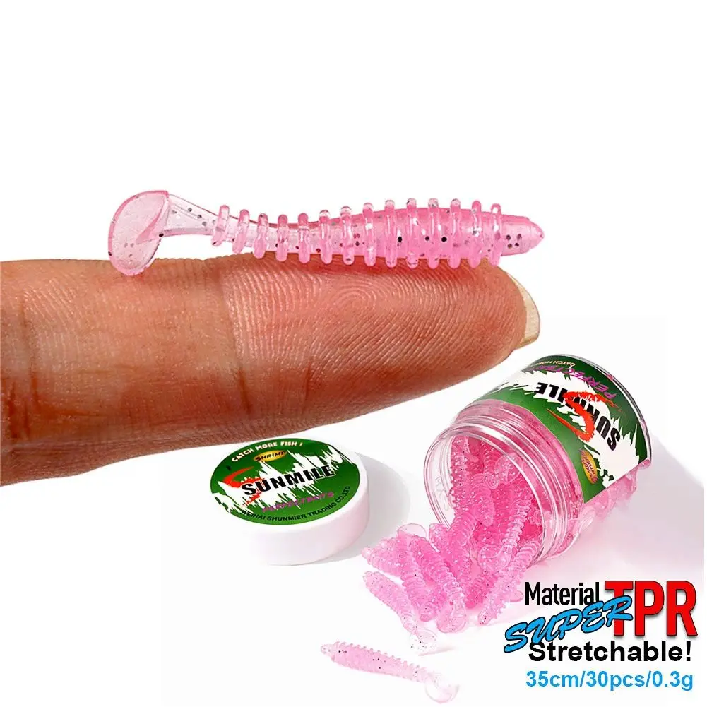 

30 шт./партия, мягкие рыболовные приманки, 35 мм, 0,3 г