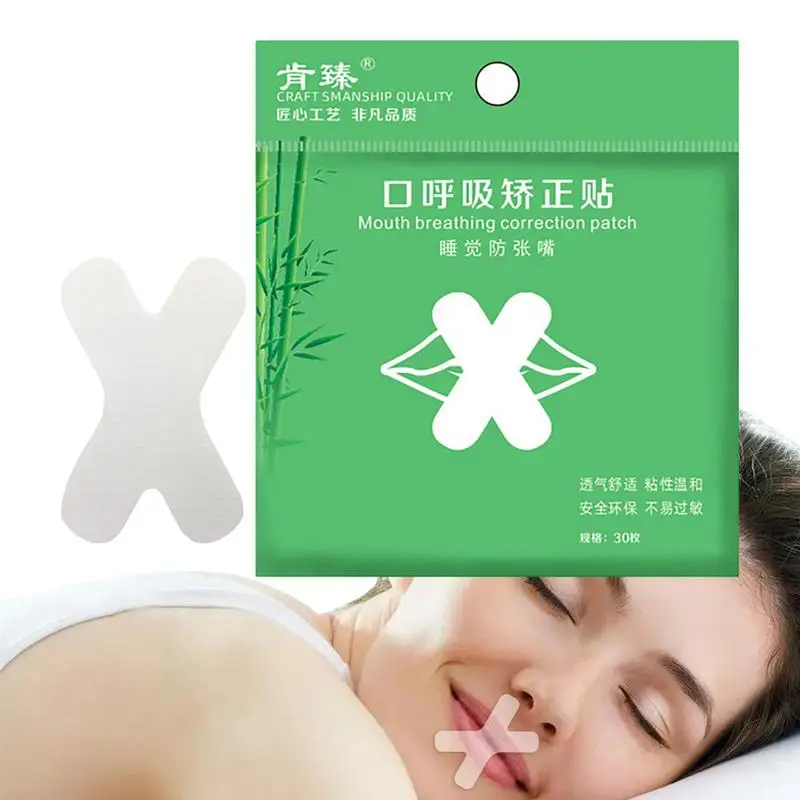 

Mouth Tape For Sleeping 30 Pcs Anti Snoring Devices X Shape Snore Reducing Strips Advanced Gentle Mouth Tape For Nose Breathing